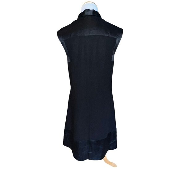 3.1‎ Phillip Lim Womens Half Button Down Sleeveless A Line Dress Black Silk Sz 4 - Picture 3 of 9